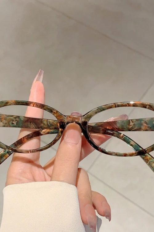Statement Y2K Vintage Oval Frame Glasses for Statement Y2K Vintage Oval Frame Glasses