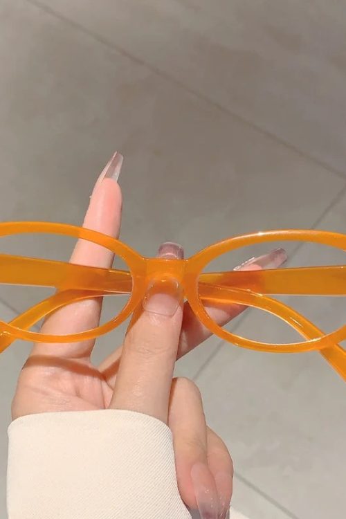 Statement Y2K Vintage Oval Frame Glasses for Statement Y2K Vintage Oval Frame Glasses