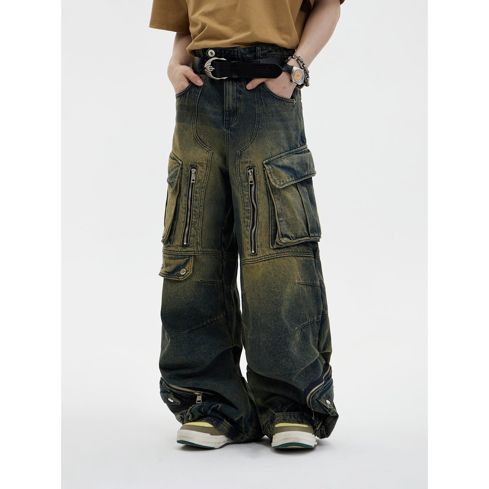 Washed Denim High-Waist Multi-Pocket Straight Leg Baggy Cargo Jeans Pants for Washed Denim High-Waist Multi-Pocket Straight Leg Baggy Cargo Jeans Pants Washed Denim High-Waist Multi-Pocket Straight Leg Baggy Cargo Jeans Pants for Washed Denim High-Waist Multi-Pocket Straight Leg Baggy Cargo Jeans Pants