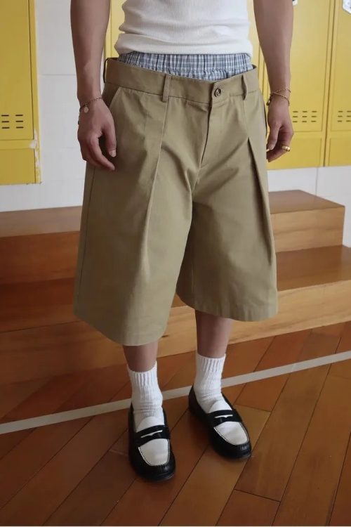 Y2K Long Patchwork Shorts for Y2K Long Patchwork Shorts