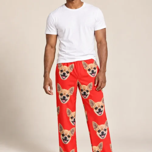 Men's Custom Chihuahua Pajama Pants