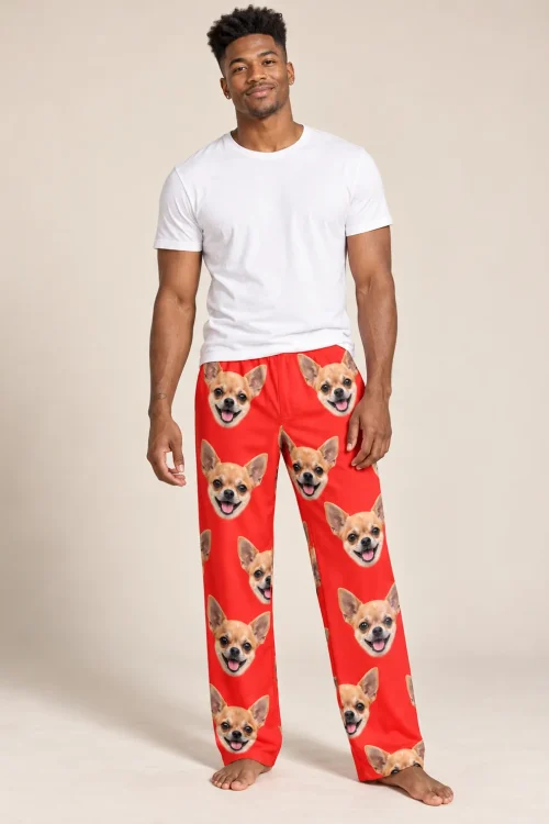 Men's Custom Chihuahua Pajama Pants