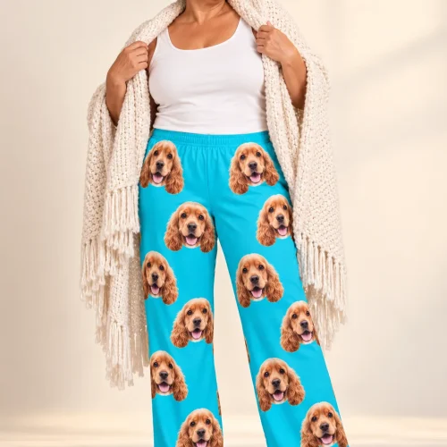 Custom Cocker Spaniel Pajama Pants for Women