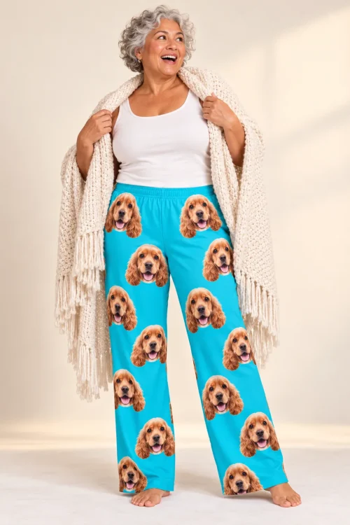 Custom Cocker Spaniel Pajama Pants for Women