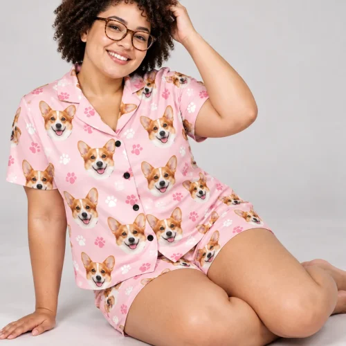 Custom Corgi Short Pajama Set