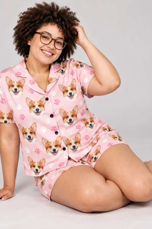 Custom Corgi Short Pajama Set