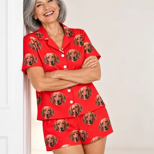 Custom Dachshund Short Pajama Set