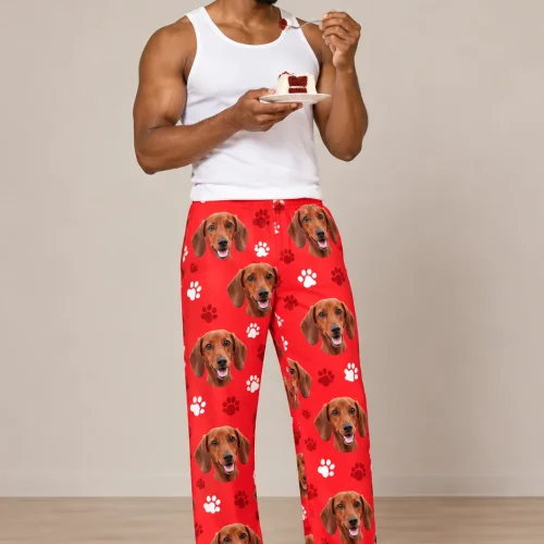 Men's Custom Dachshund Pajama Pants