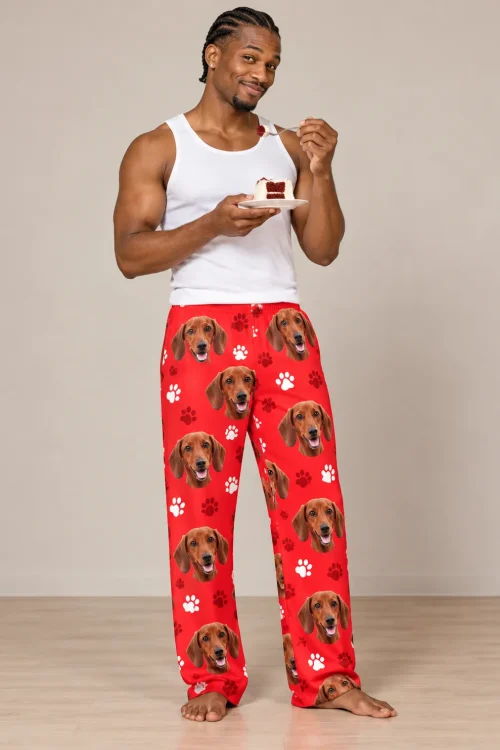Men's Custom Dachshund Pajama Pants