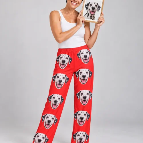 Custom Dalmatian Pajama Pants for Women