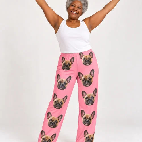 Custom French Bulldog Pajama Pants for Women