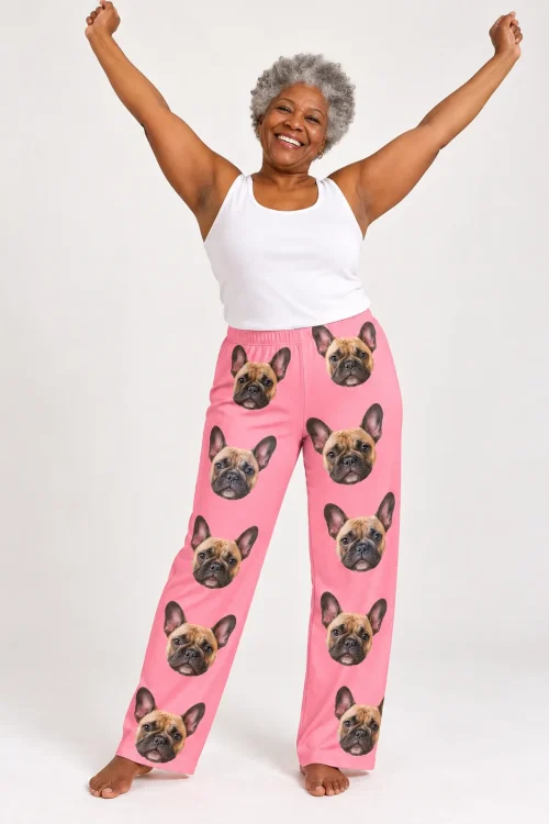 Custom French Bulldog Pajama Pants for Women
