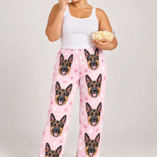 Custom German Shepherd Pajama Pants for Women