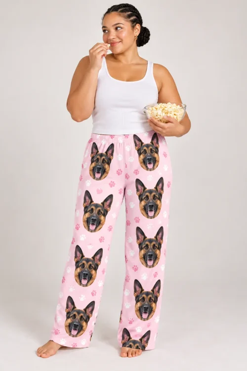 Custom German Shepherd Pajama Pants for Women