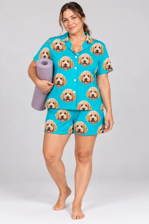 Custom Doodle Short Pajama Set