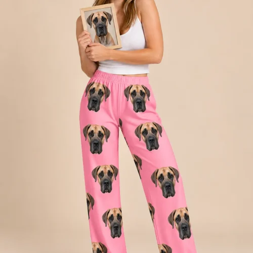 Custom Great Dane Pajama Pants for Women