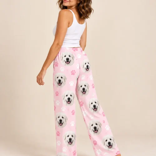 Custom Great Pyrenees Pajama Pants for Women