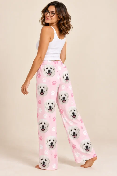 Custom Great Pyrenees Pajama Pants for Women