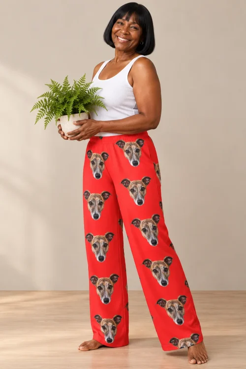 Custom Greyhound Pajama Pants for Women
