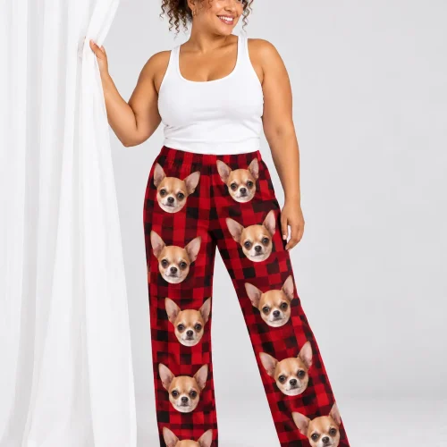 Custom Chihuahua Pajama Pants for Women