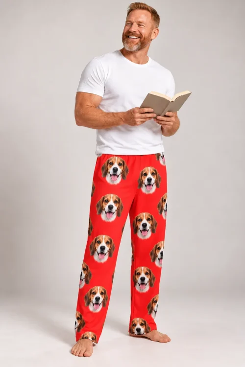 Men's Custom Beagle Pajama Pants