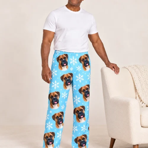 Men's Custom Boxer Dog Pajama Pants