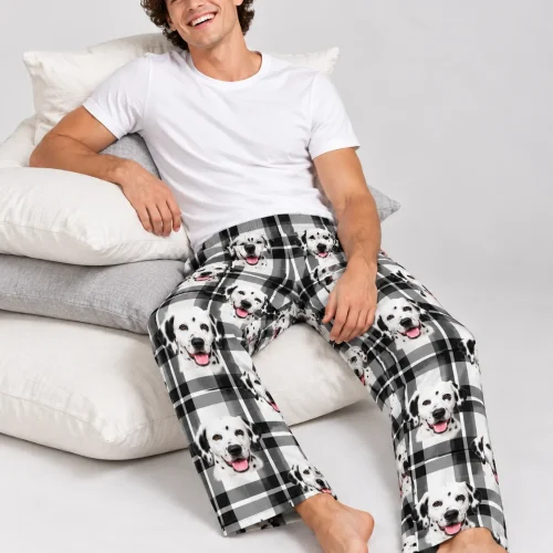 Men's Custom Dalmatian Pajama Pants