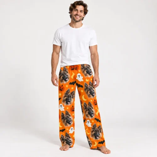 Men's Custom Pet Face Pajama Pants