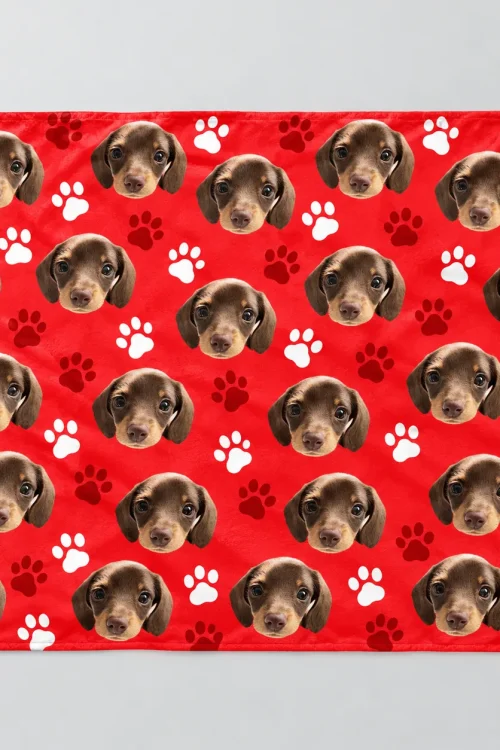 Custom Pet Face Sherpa Blanket