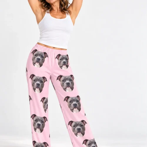 Custom Pitbull Pajama Pants for Women