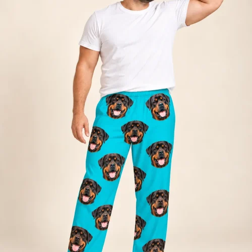 Men's Custom Rottweiler Pajama Pants