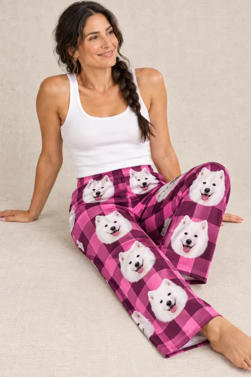 Custom Samoyed Pajama Pants for Women