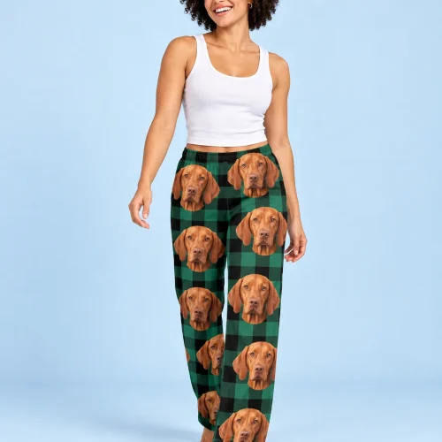 Custom Vizsla Pajama Pants for Women