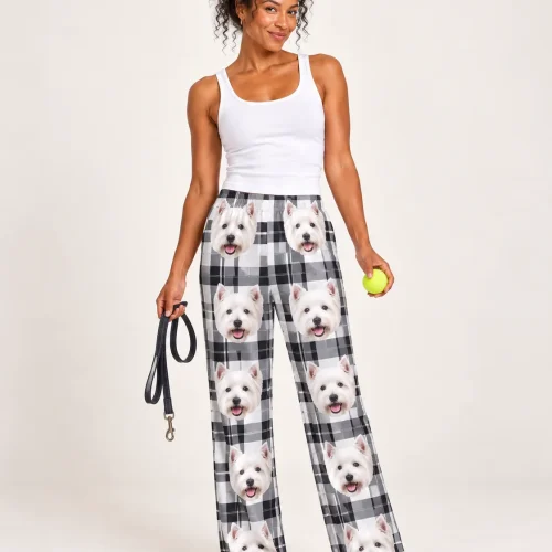 Custom Westie Pajama Pants for Women