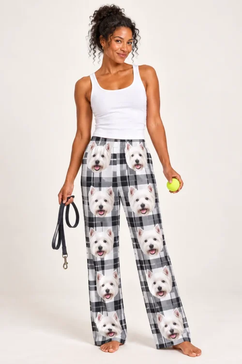 Custom Westie Pajama Pants for Women