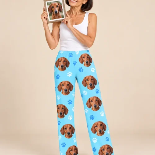 Custom Dachshund Pajama Pants for Women