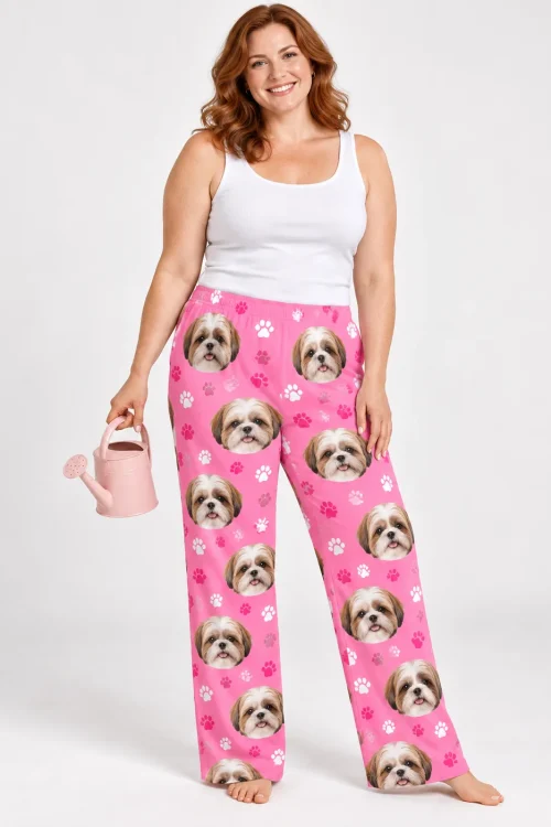 Custom Shih Tzu Pajama Pants for Women