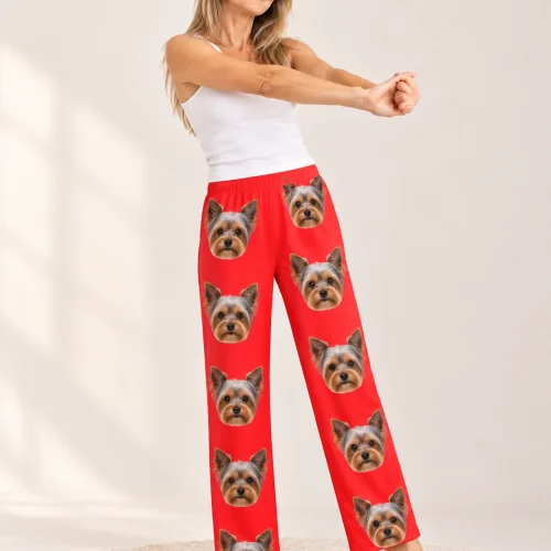 Custom Yorkie Pajama Pants for Women