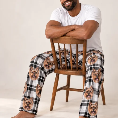 Men's Custom Yorkie Pajama Pants